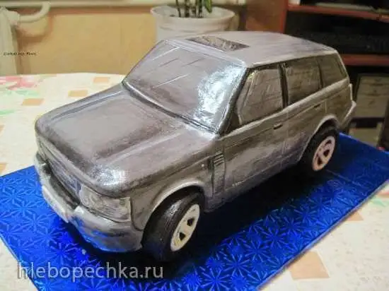 Торт «Машина Range Rover (мастер-класс)