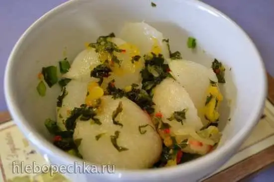 Репа отварная пряная