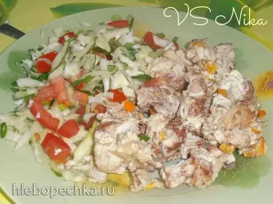 Куриная грудка в сливочном соусе с корицей (скороварка Brand 6050)