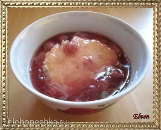 Рисовые биточки с киселем
