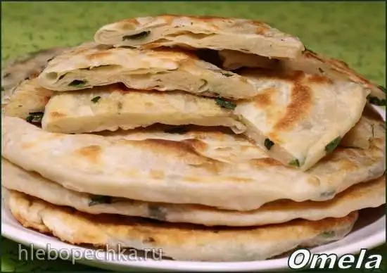 Китайские блинчики с зеленым луком