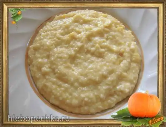 Молочная пшеничная каша с тыквой (скороварка Brand 6050)