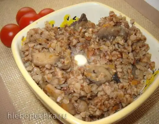 Гречневая каша с овощами и грибами в мультиварке Brand