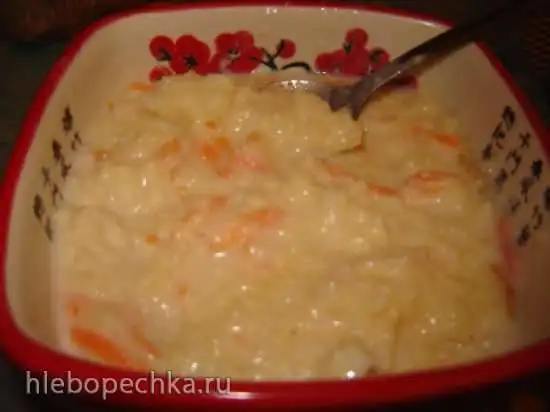 Каша пшенная с яблоками и морковью в мультиварке