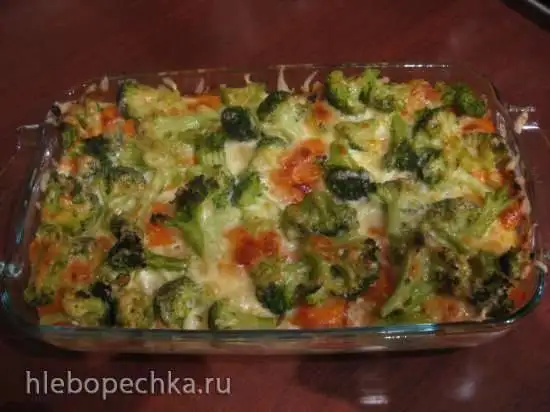 Conchiglioni с лососем и брокколи