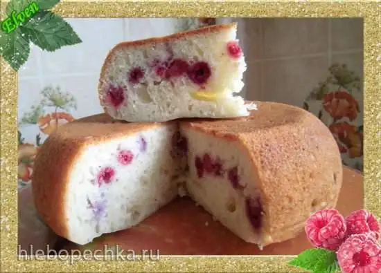 Творожный кекс с малиной (скороварка Brand 6050)