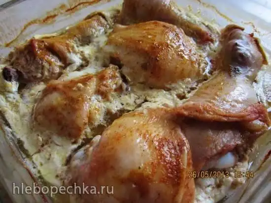 Курица, запеченная в кефире