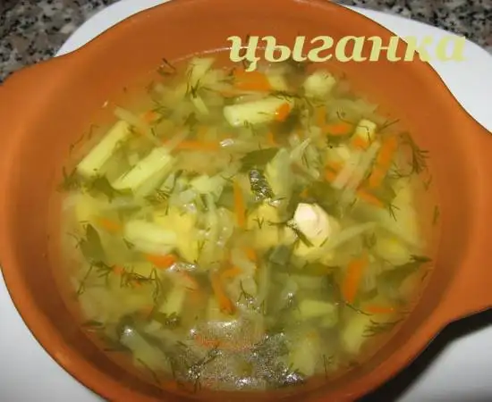 Суп с кольрaби в мультиварке