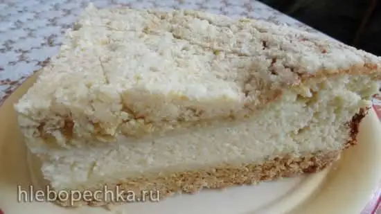 Пирог с творогом и яйцами