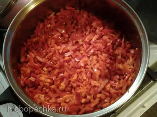 Заготовка из красного перца на зиму