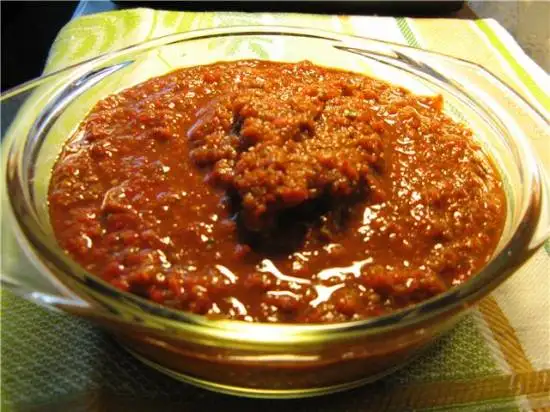 Аджика с горьким красным перцем