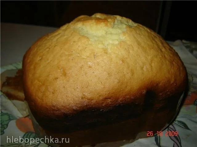 Кекс лимонный (хлебопечка)