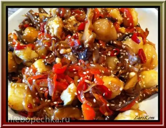 Морские гребешки с шиитаке