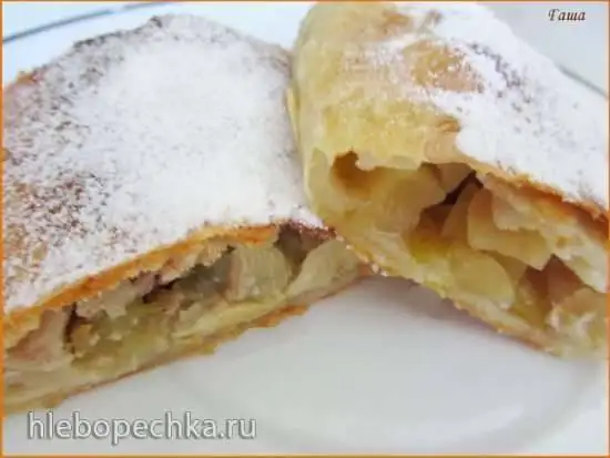 Штрудель из творожного теста (мастер-класс)