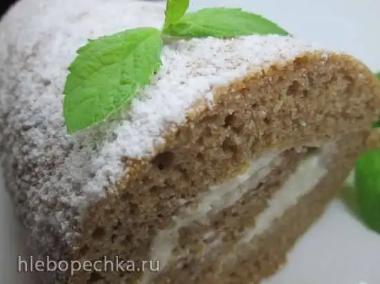 Имбирно-тыквенный рулет с маскарпоне