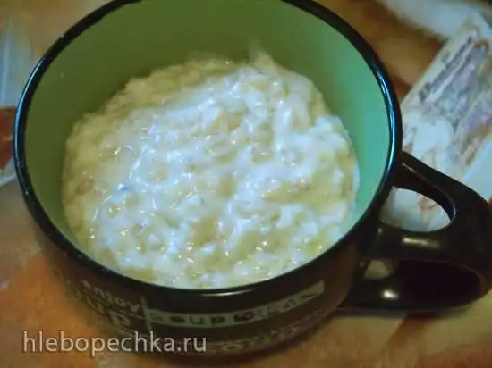 Геркулесовая каша из хлопьев длительной варки