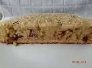 Пирог-печенье геркулесовый с клюквой и имбирем