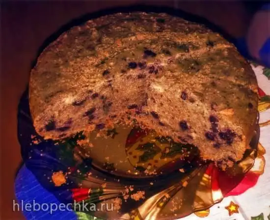 Пирог черничный