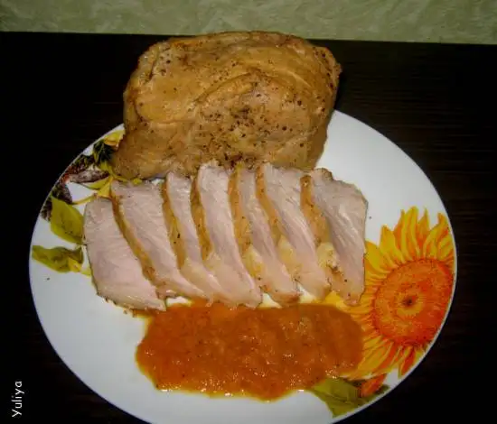 Вырезка с абрикосами (мультиварка Perfezza)