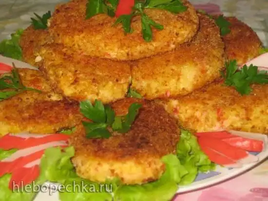 Картофельные котлеты «Крабовое чудо»
