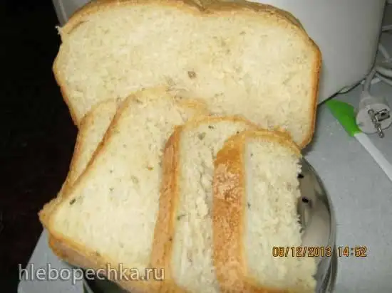 Хлеб пшеничный на овощном отваре с кориандром