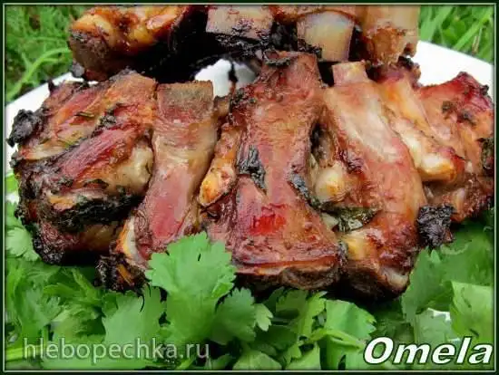 Ребра ягненка с кинзой