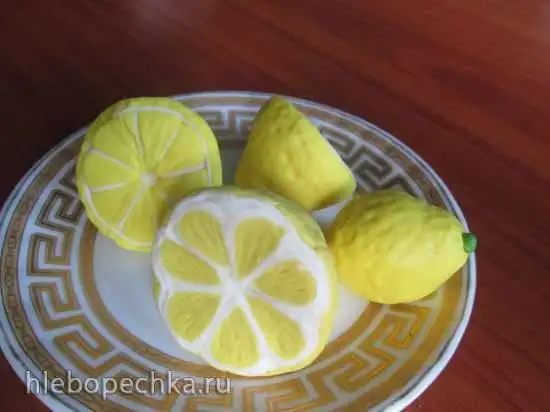 Лимоны из мастики (мастер- класс)