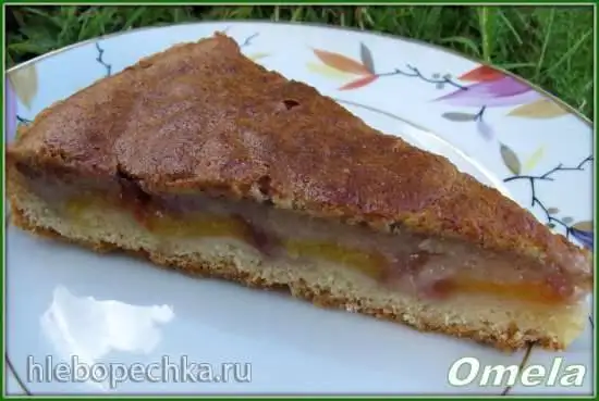 Пирог с банановой заливкой (без яиц)