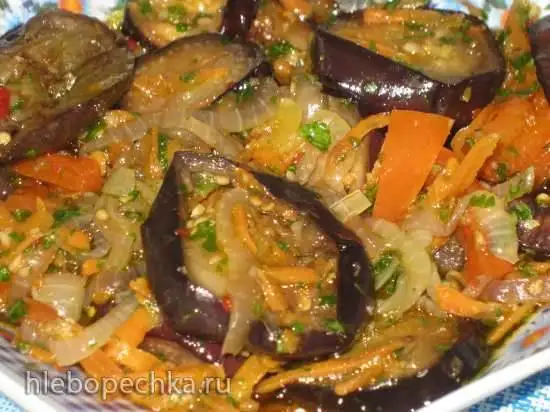 Вкусная закуска из баклажанов
