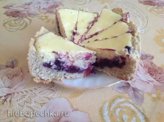 Финский пирог с черникой