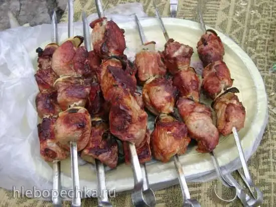 Шашлык сочный из постного мяса