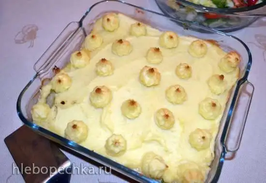Картофельная запеканка с рыбой