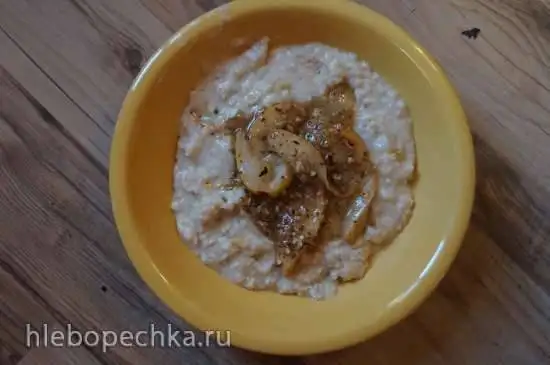 Овсянка с грушами и медом