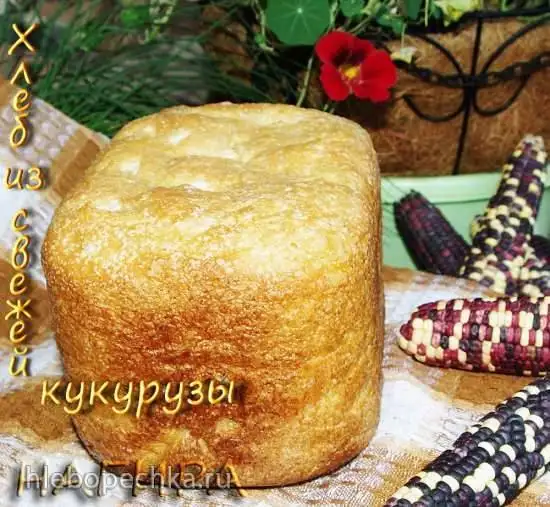 Хлеб из свежей кукурузы (хлебопечка Тефаль 4002)