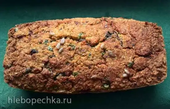 Хлеб из киноа с грибами и горошком (Quinoa Loaf with Mushrooms and Peas)