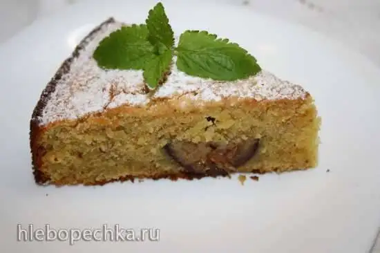 Миндально-инжирный пирог