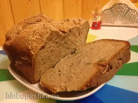 Простой ржано-пшеничный хлеб в хлебопечке