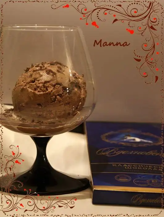 Мороженое «Шоколадное с шоколадом» (без яиц) в мороженице Brand 3811