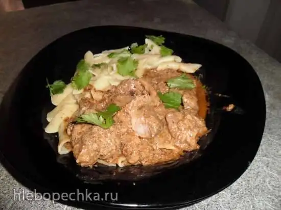 Свинина в грибном соусе (Steba DD1)