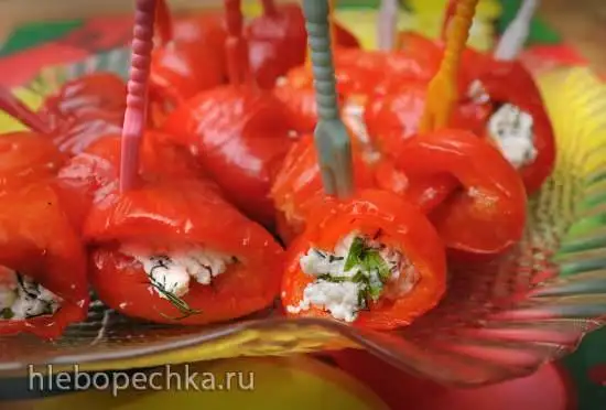 Перец с брынзой в средиземноморском стиле