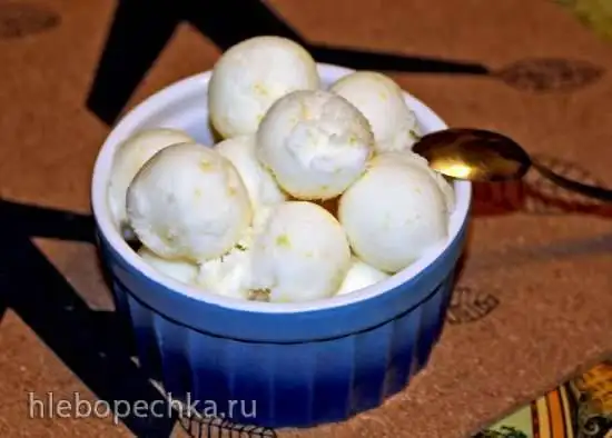 Мороженое лимонно-йогуртовое