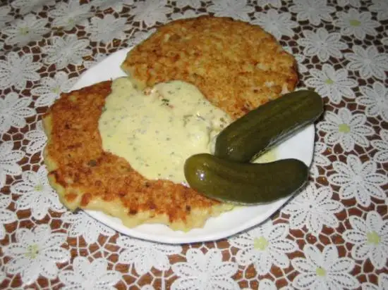 Оладьи рыбные