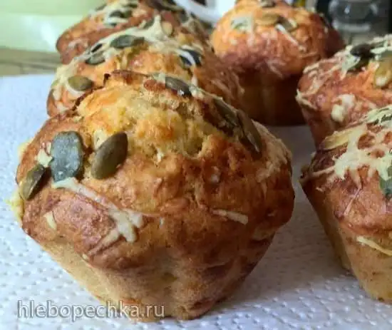 Тыквенные маффины с сыром