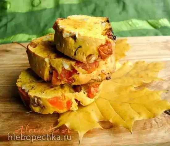 Тыквенные бискотти с курагой и орехами