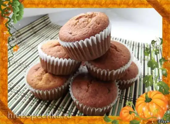 Тыквенные маффины с ирисками (Cornish Toffee Honeycomb Pumpkin Muffins)