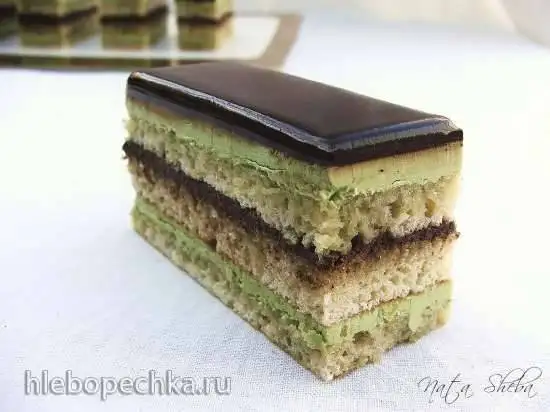 Торт Опера «Зеленый чай» (Opera Green Tea, мастер-класс)