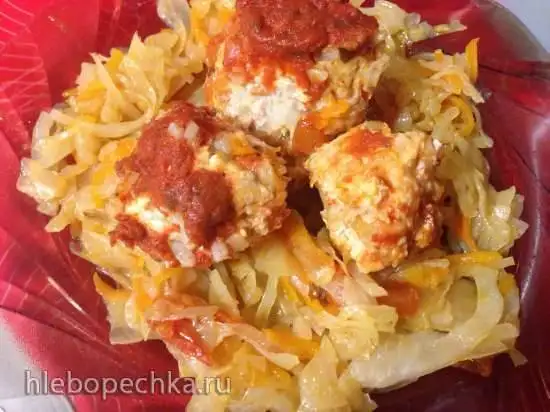 Тушеная капуста с очень вкусными фрикадельками (скороварка Steba DD1)