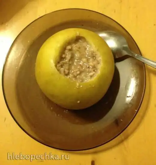 Яблоки, печенные с медом и орехами в мультиварке Bork U700