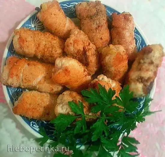Куриные рулетики с грибами и сыром