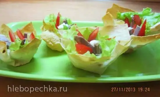 Корзиночки из лаваша